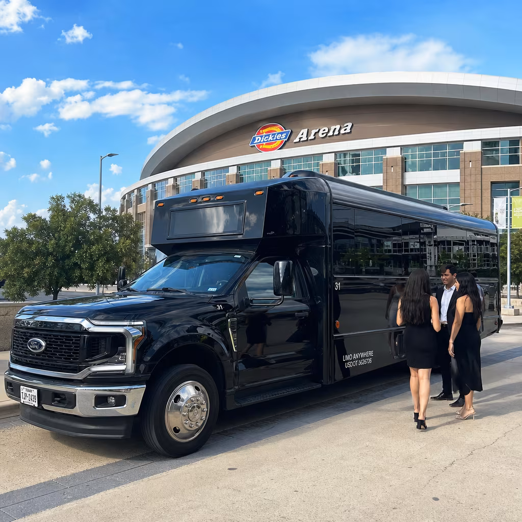 Party Bus to Dickies Arena in Fort Worth