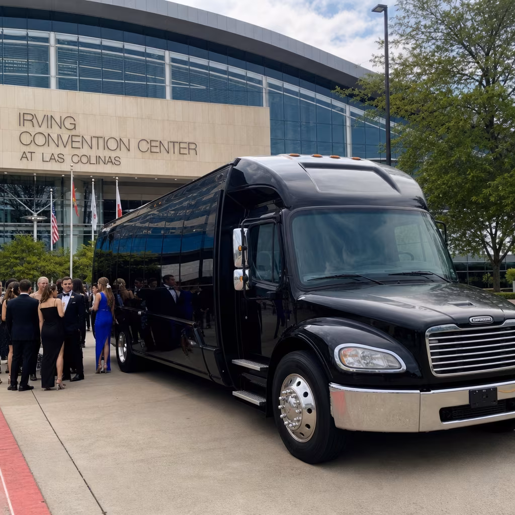 Rent a Bus to Irving Convention Center at Las Colinas