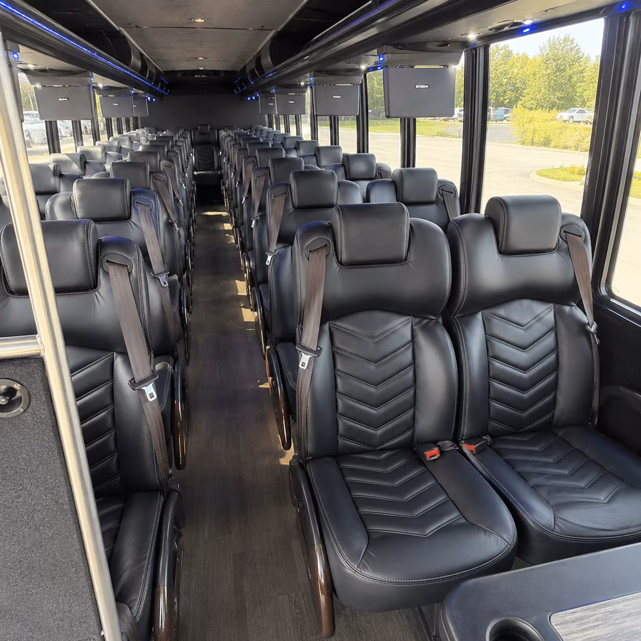 Irving Airport Shuttle & Transportation party bus exterior