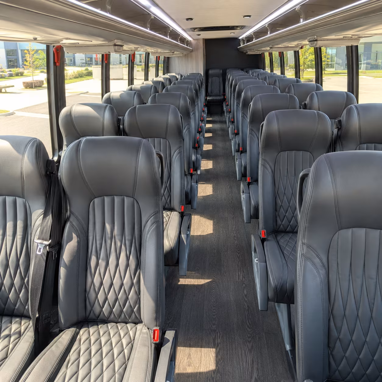 Irving Airport Shuttle & Transportation party bus exterior