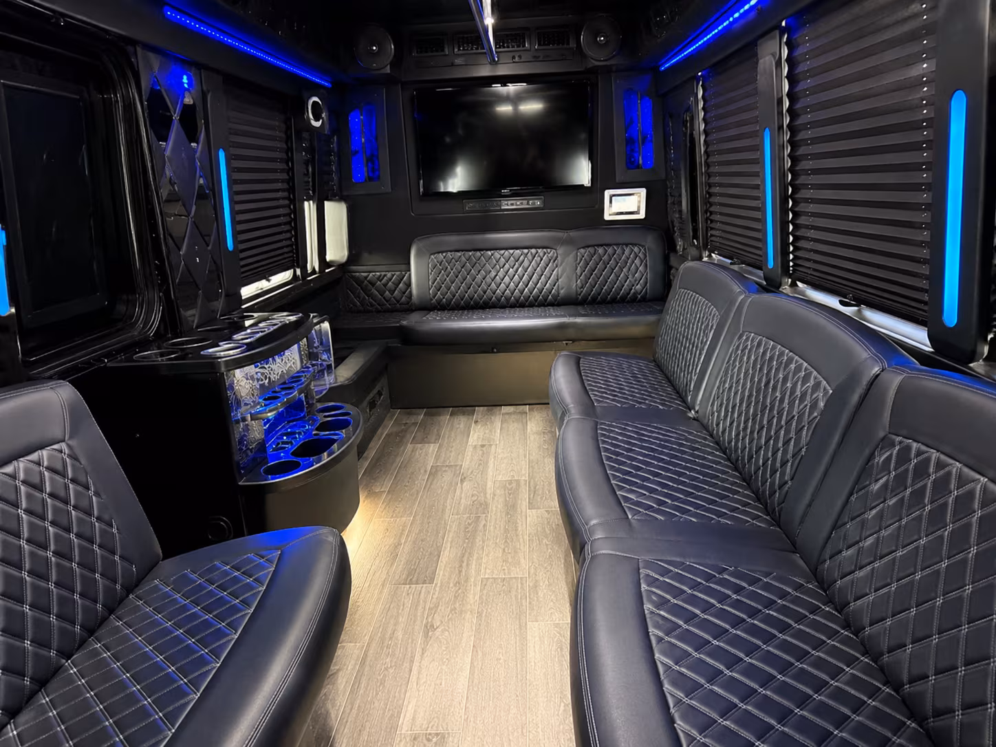 Irving Birthday, Sweet 16, & Quinceañera Transportation party bus exterior
