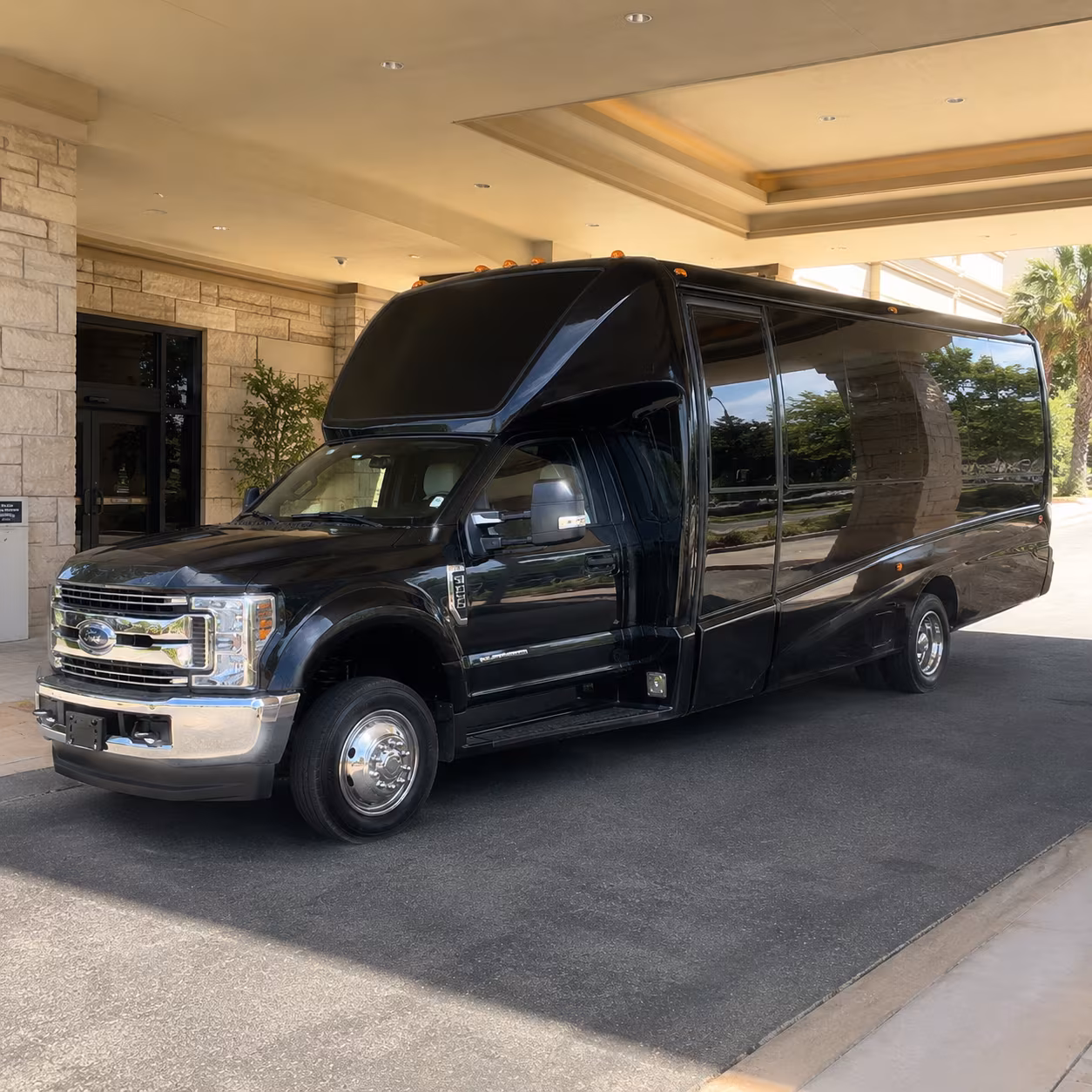 Irving Birthday, Sweet 16, & Quinceañera Transportation party bus exterior