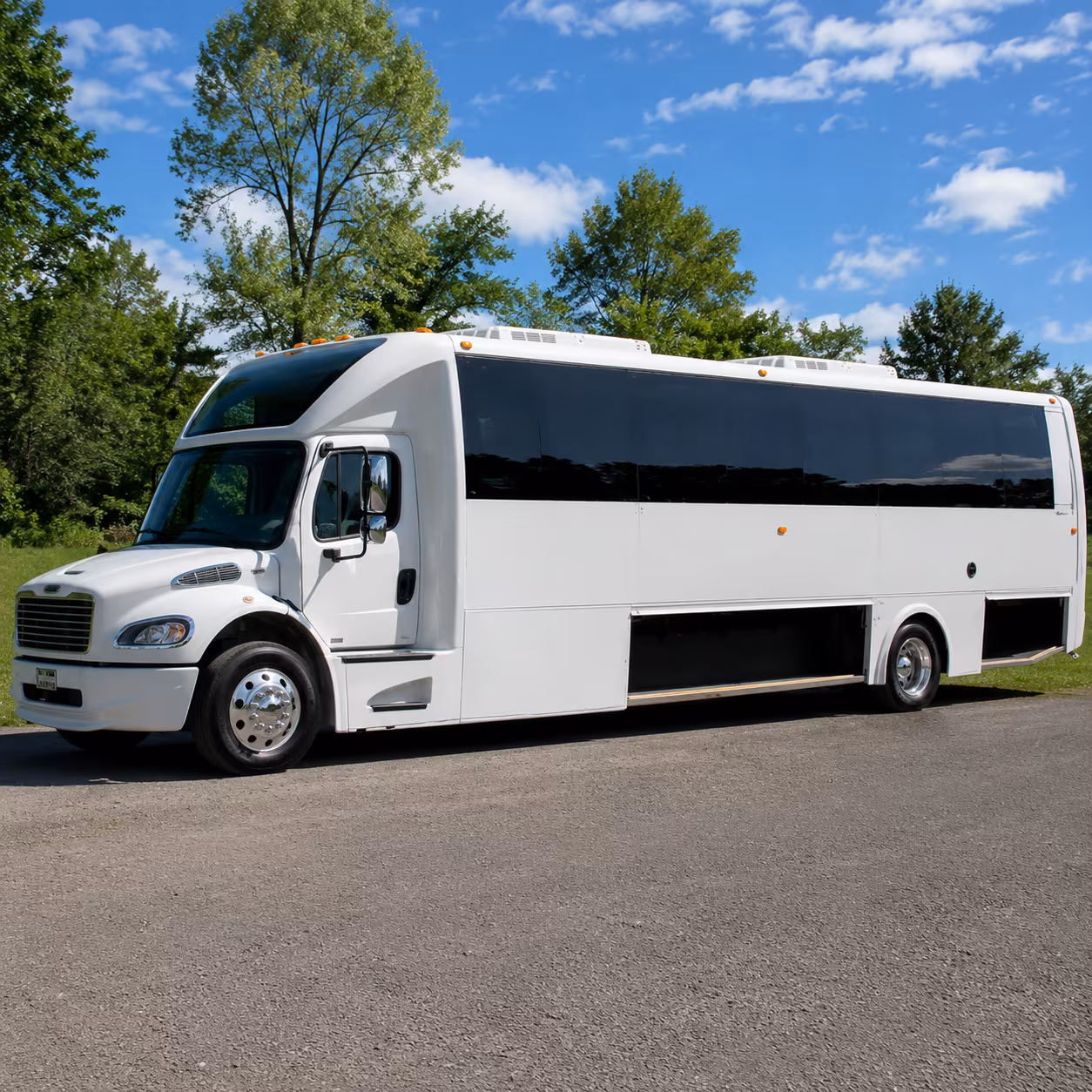 Irving Birthday, Sweet 16, & Quinceañera Transportation party bus exterior