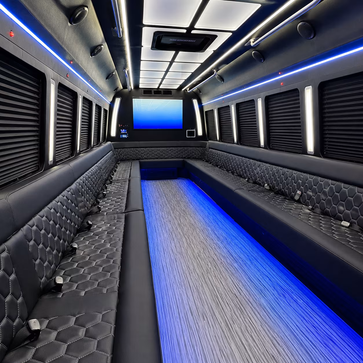 Irving Concert & Music Festival Transportation party bus exterior