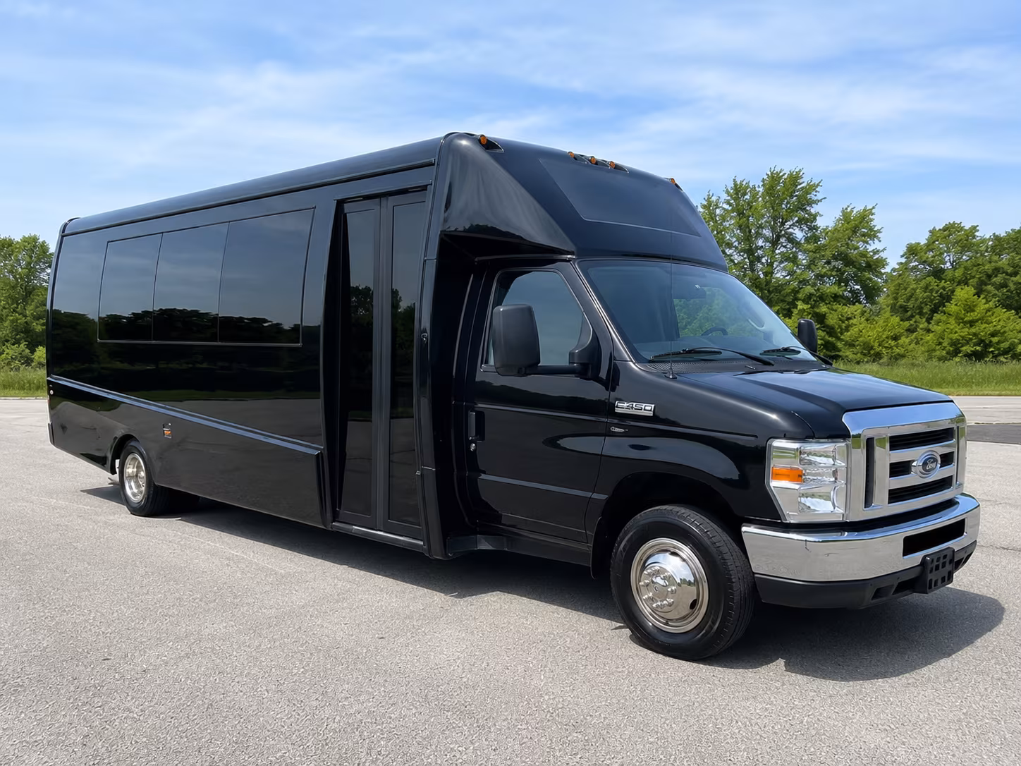 Irving Corporate Transportation party bus exterior