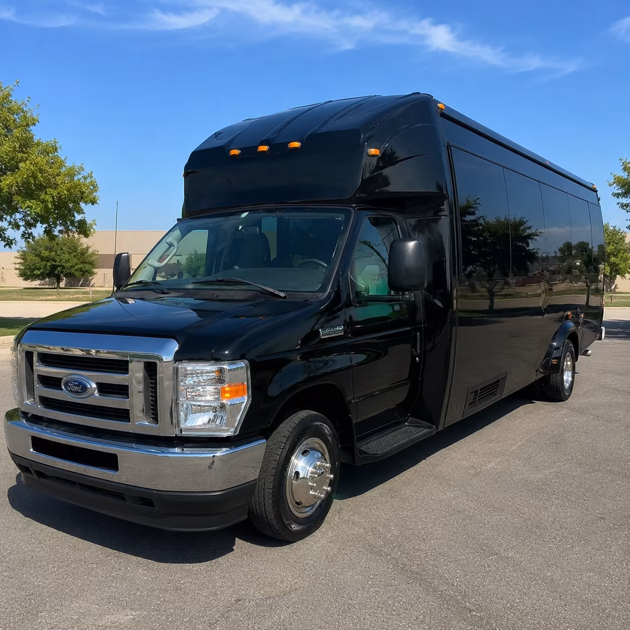 Irving Private Event Transportation party bus exterior