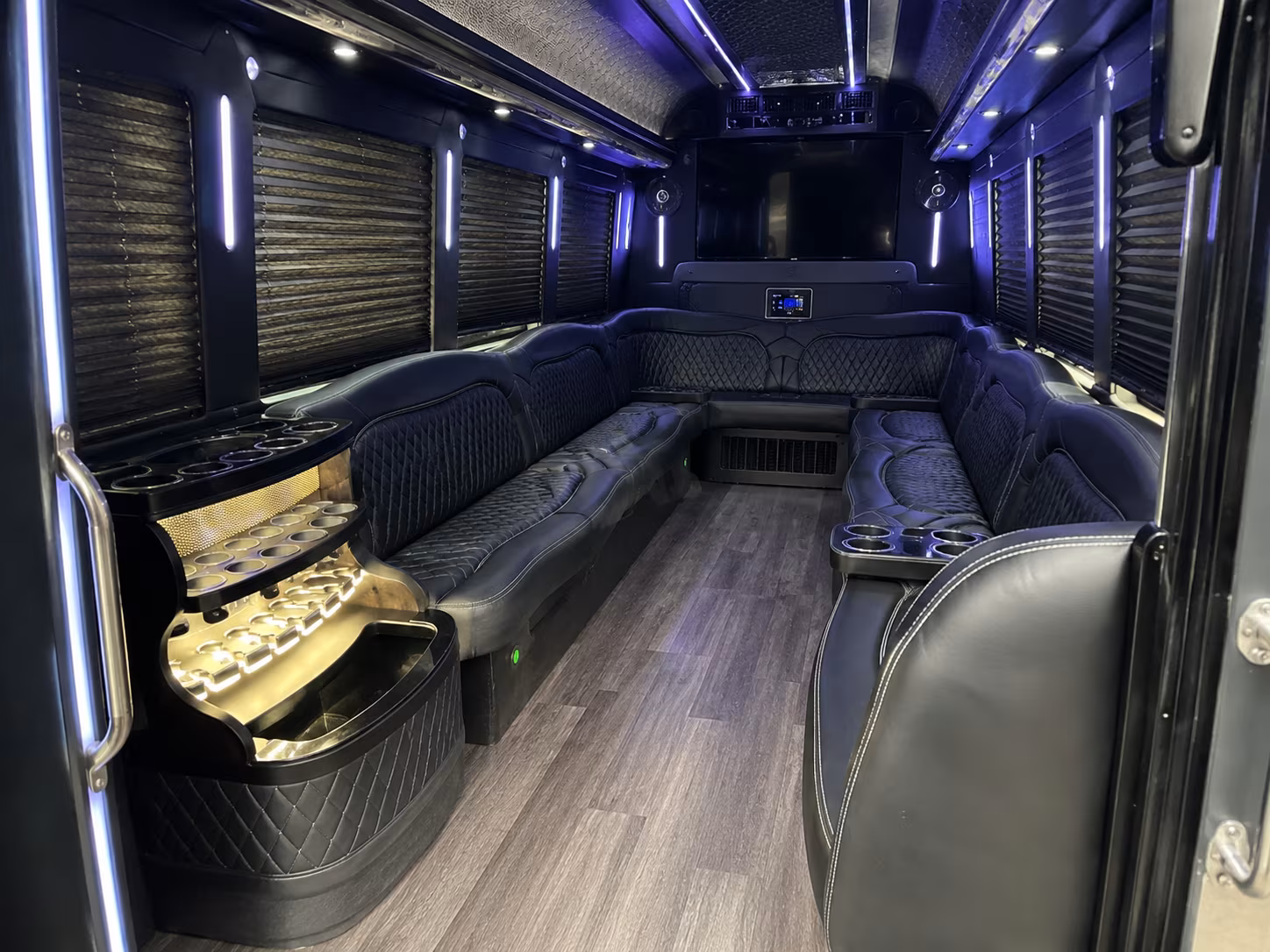 Irving Private Event Transportation party bus exterior