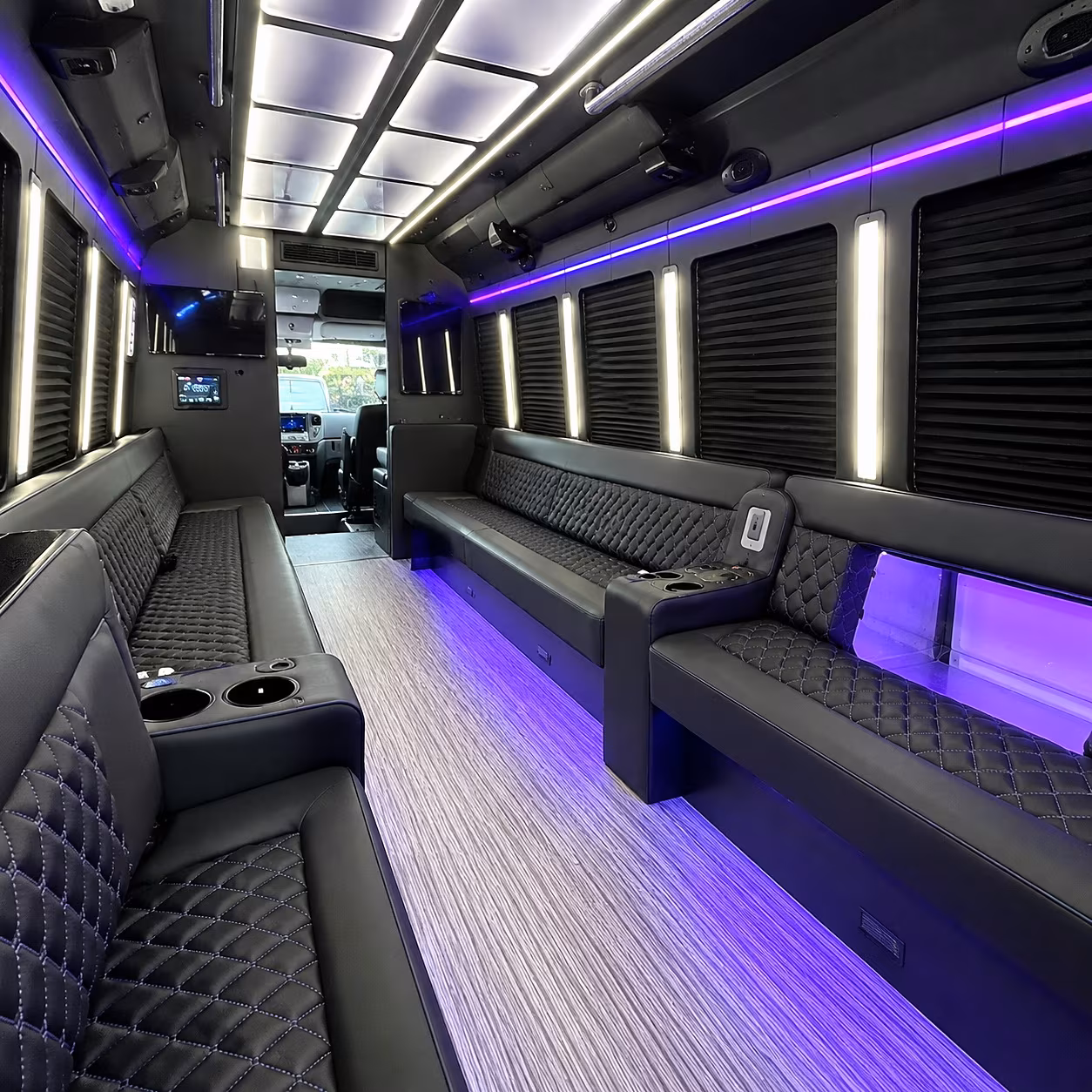 Irving Private Event Transportation onboard seating