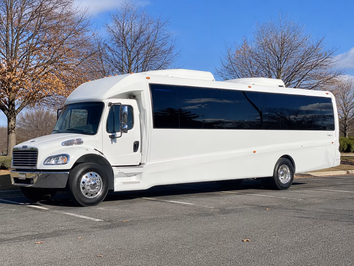 Irving Private Event Transportation party bus exterior