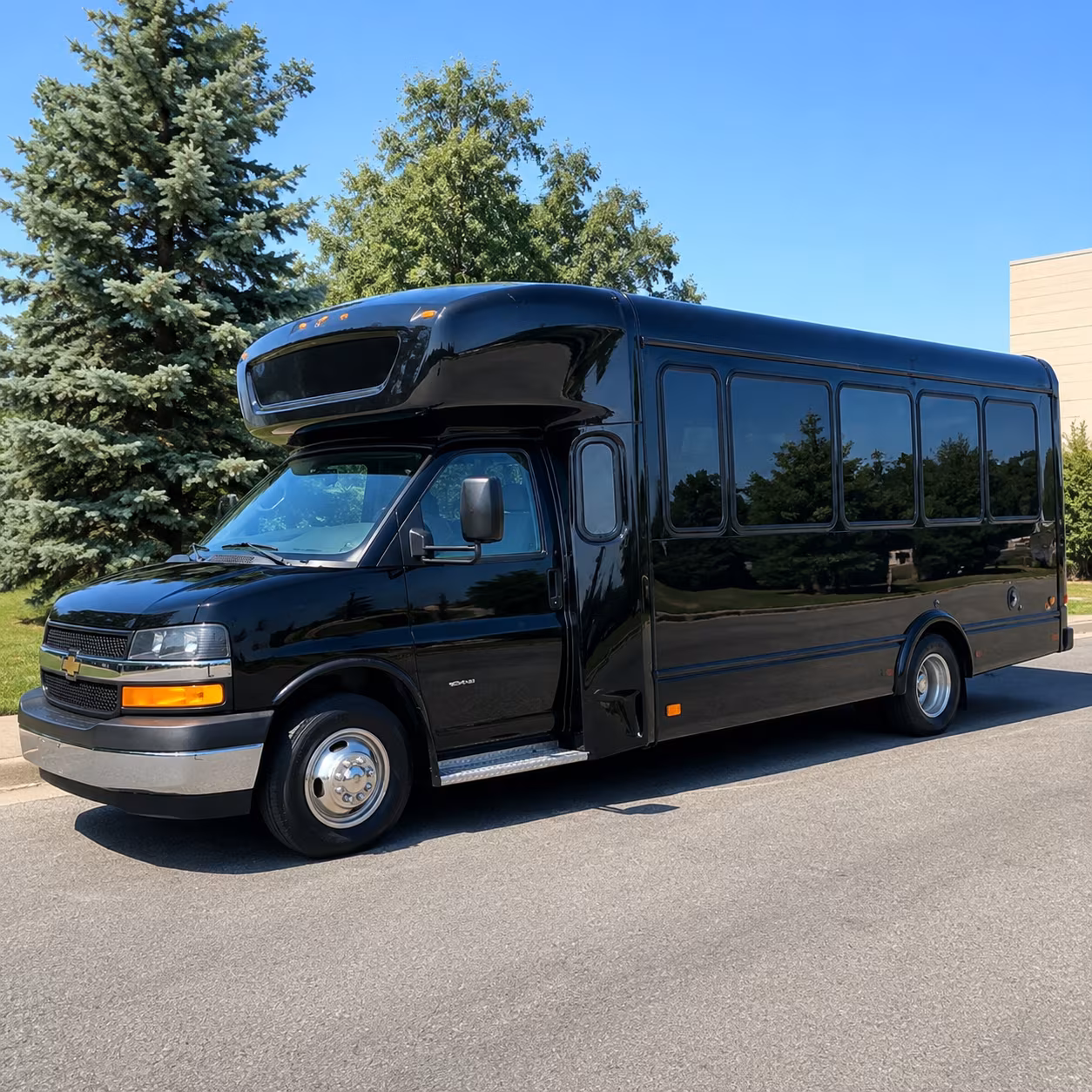 Irving Prom & Homecoming Transportation party bus exterior