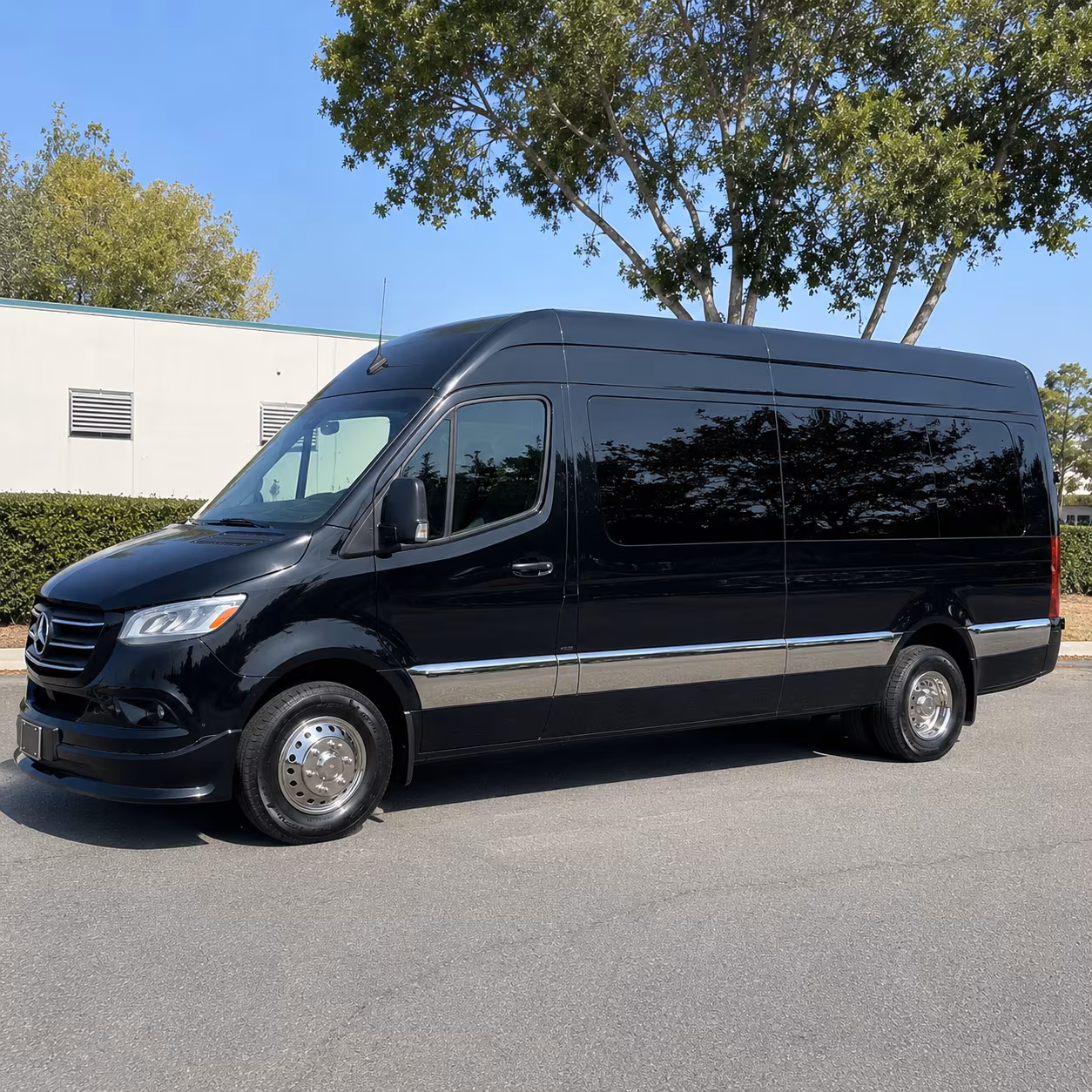 Irving School Event Transportation party bus exterior