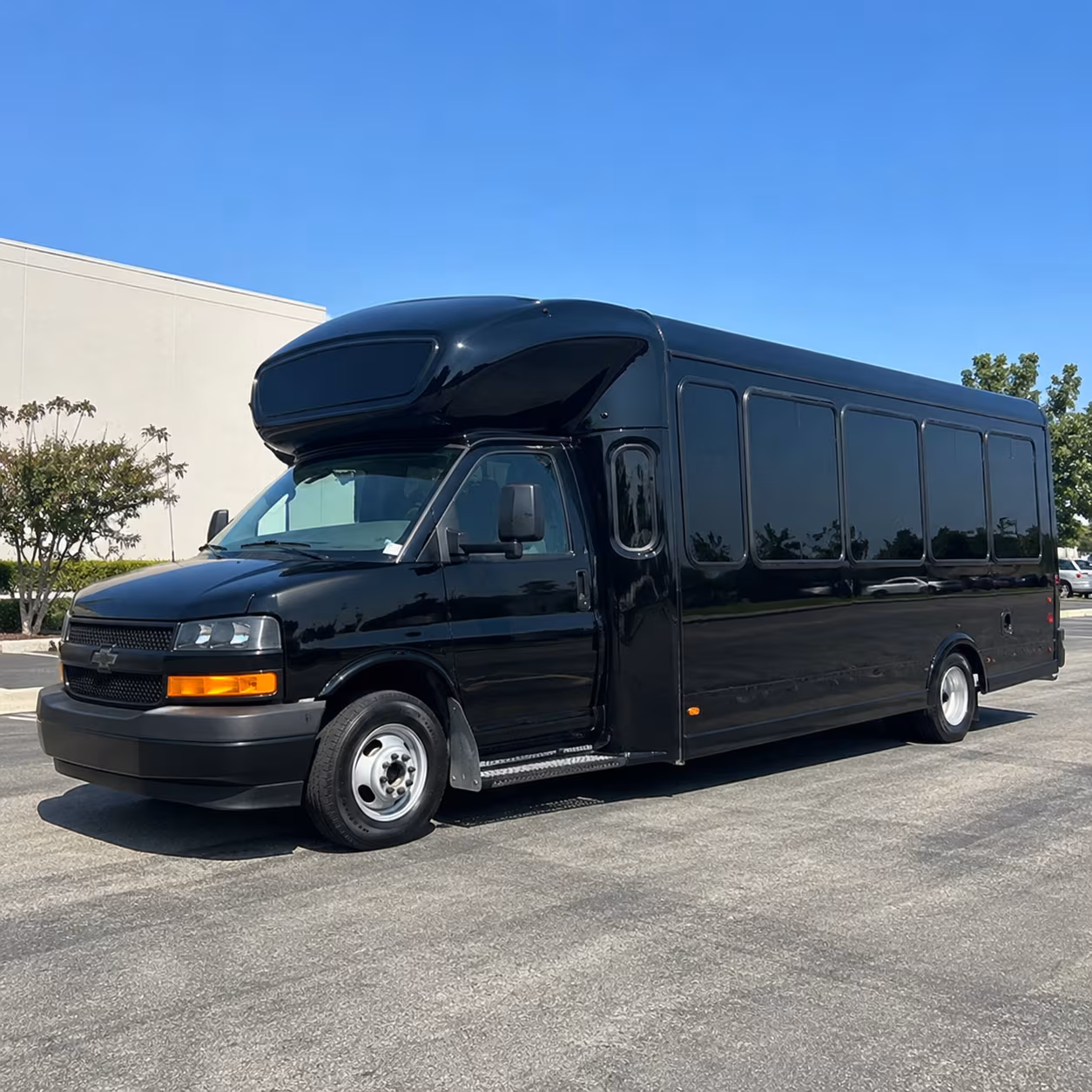 Irving Sporting Event Transportation party bus exterior
