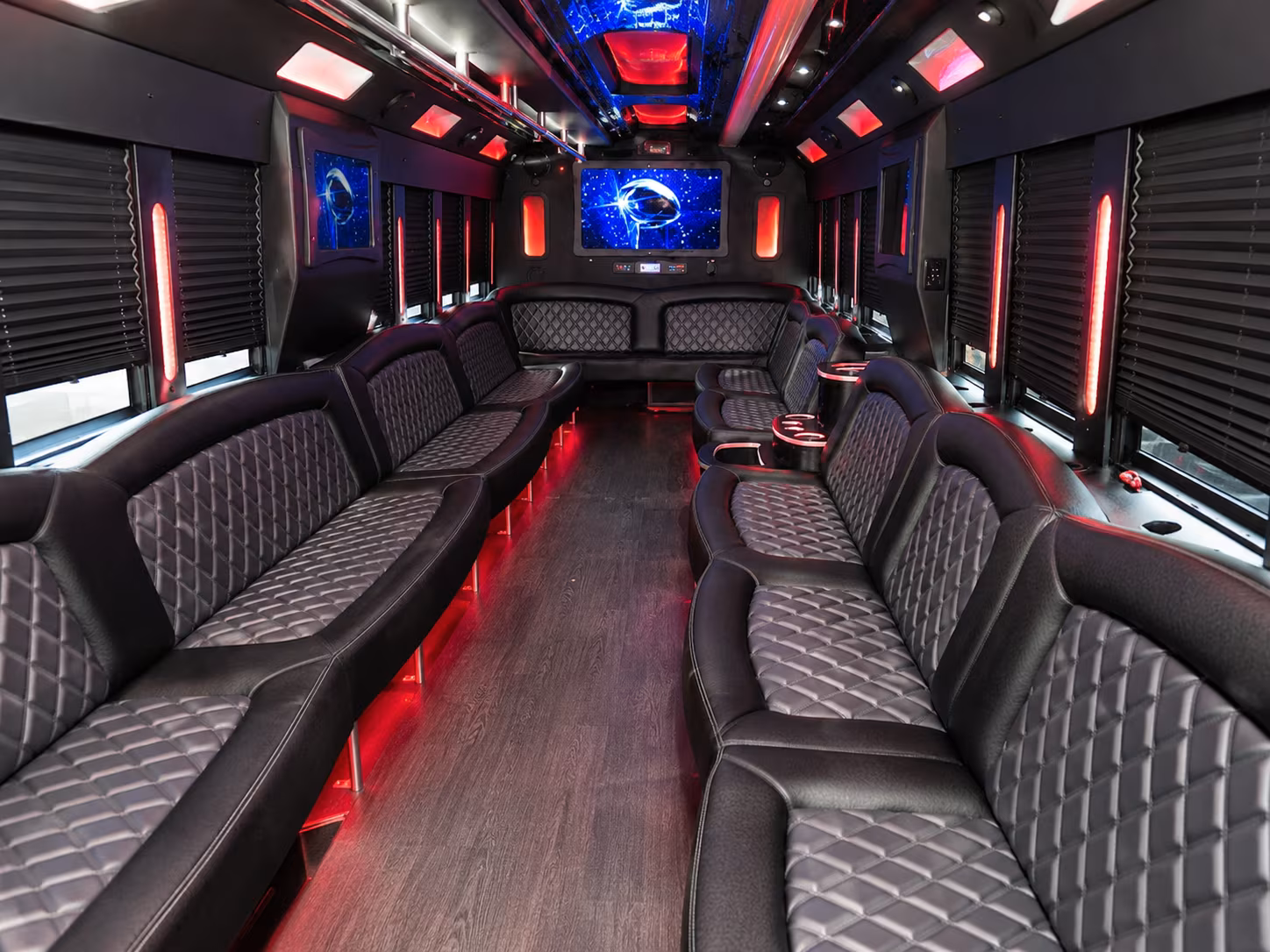 Irving Sporting Event Transportation onboard seating