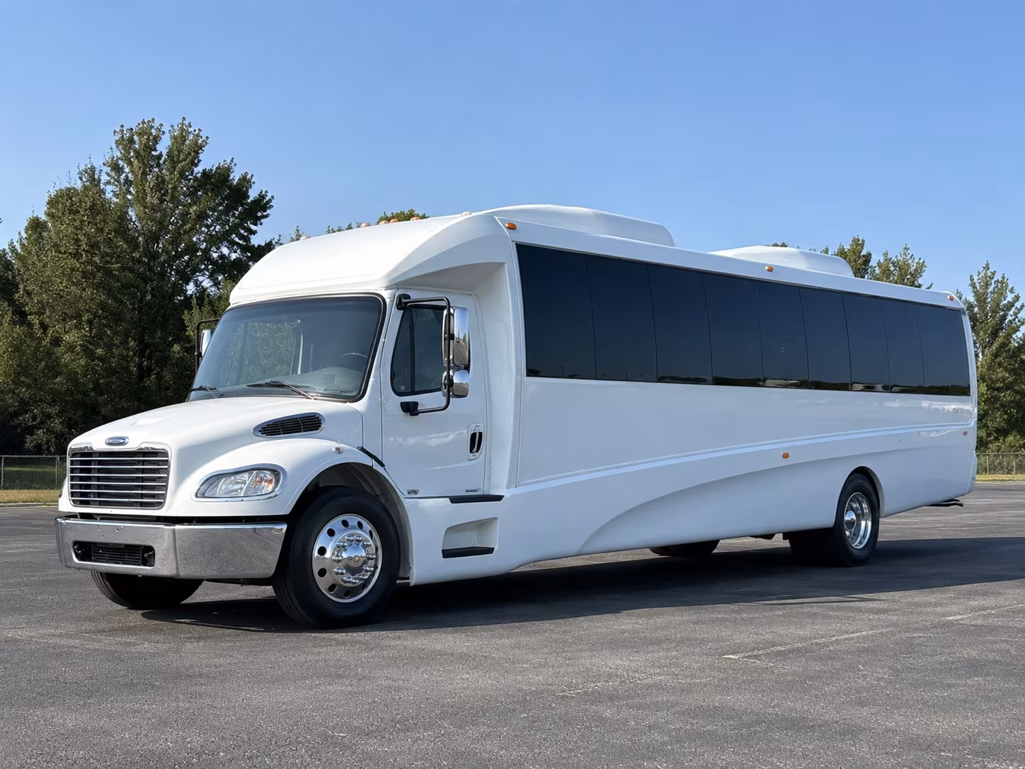 Irving Sporting Event Transportation party bus exterior