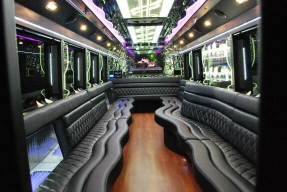 College Station 25 Passenger Limo bus Interior