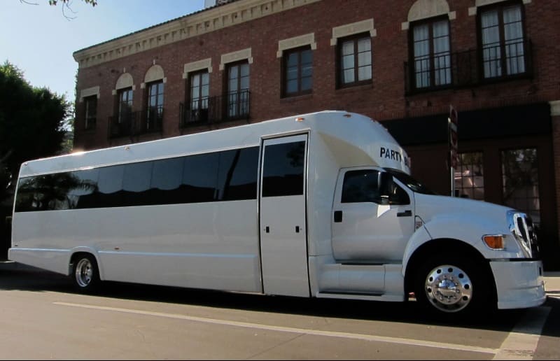 Austin 30 Passenger Party Bus White