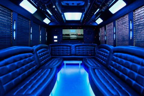 Houston 36 Passenger Party Bus Interior